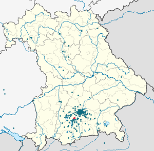 Karte von Starnberg mit Markierungen für die einzelnen Unterstützenden