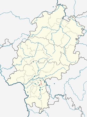 Karte von Rodgau mit Markierungen für die einzelnen Unterstützenden