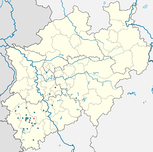 Карта на Nörvenich с маркери за всеки поддръжник