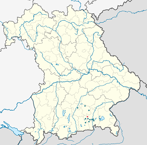 Feldkirchen-Westerham žemėlapis su individualių rėmėjų žymėjimais