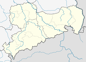 Karta mjesta Werdau s oznakama za svakog pristalicu