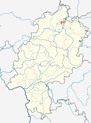 Harta lui Kassel cu marcatori pentru fiecare suporter