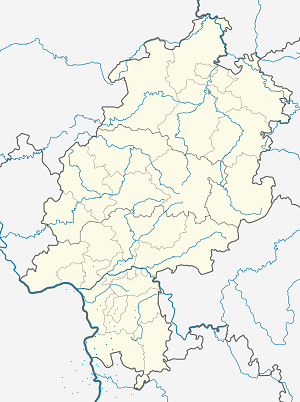 Mapa města Okres Bergstraße se značkami pro každého podporovatele 