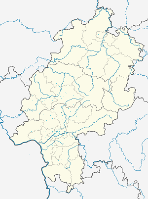 Mapa mesta Bad Nauheim so značkami pre jednotlivých podporovateľov
