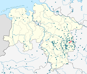 Karte von Wolfsburg mit Markierungen für die einzelnen Unterstützenden