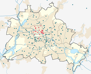 Karte von Mitte mit Markierungen für die einzelnen Unterstützenden