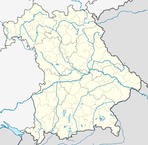 Mapa de Baviera con etiquetas para cada partidario.