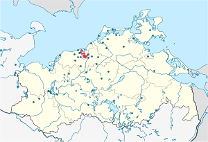 Karte von Rostock mit Markierungen für die einzelnen Unterstützenden