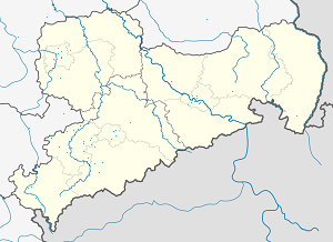 Map of Glauchau with markings for the individual supporters