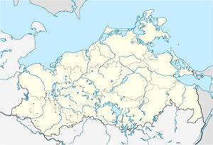 Map of Ludwigslust-Parchim District with markings for the individual supporters
