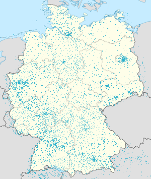 Map of Bundesrepublik Deutschland with markings for the individual supporters