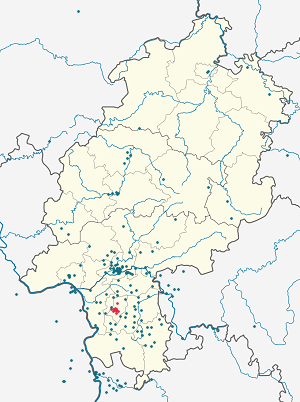 Karte von Darmstadt mit Markierungen für die einzelnen Unterstützenden