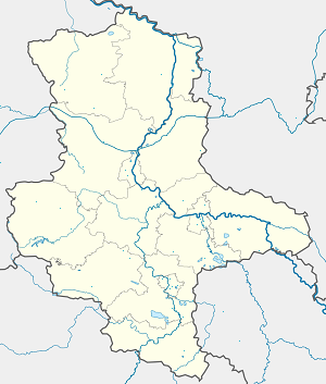 Karta mjesta Saska-Anhalt s oznakama za svakog pristalicu