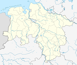 Kort over Harburg med tags til hver supporter 