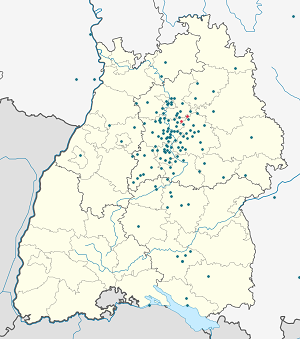Oberstenfeld kartta tunnisteilla jokaiselle kannattajalle