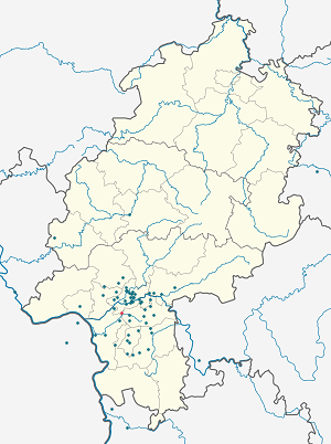 Harta lui Neu-Isenburg cu marcatori pentru fiecare suporter