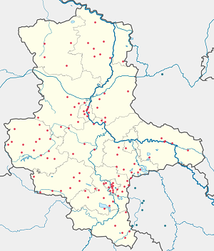 Karte von Sachsen-Anhalt mit Markierungen für die einzelnen Unterstützenden