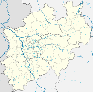 Map of Oberhausen with markings for the individual supporters