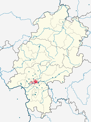 Χάρτης του Φραγκφούρτη με ετικέτες για κάθε υποστηρικτή 