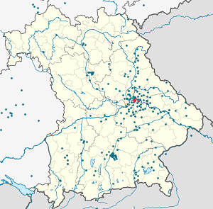 Map of Regensburg with markings for the individual supporters