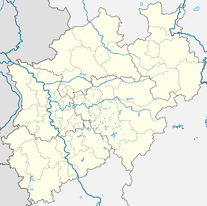 Map of Märkischer Kreis with markings for the individual supporters
