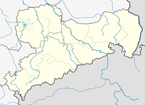 Harta e Landkreis Leipzig me shenja për mbështetësit individual 