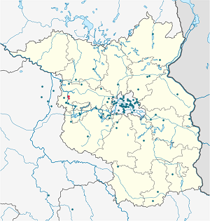 Karte von Rathenow mit Markierungen für die einzelnen Unterstützenden