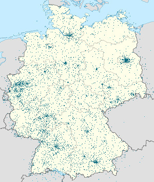 Karte von Deutschland mit Markierungen für die einzelnen Unterstützenden