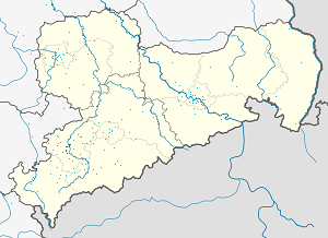 Karta mjesta Zwickau s oznakama za svakog pristalicu