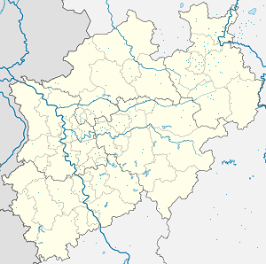 Mapa mesta Kreis Minden-Lübbecke so značkami pre jednotlivých podporovateľov