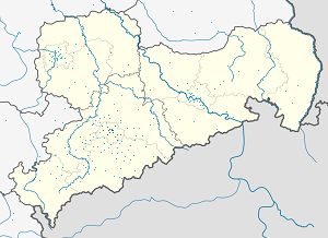 Map of Chemnitz with markings for the individual supporters
