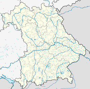 Harta lui Passau cu marcatori pentru fiecare suporter