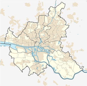 Map of Hamburg with markings for the individual supporters