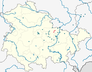Karte von Apolda mit Markierungen für die einzelnen Unterstützenden