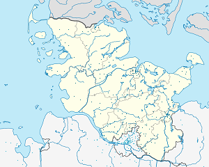 Karte von Schleswig-Holstein mit Markierungen für die einzelnen Unterstützenden