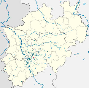 Map of Wermelskirchen with markings for the individual supporters
