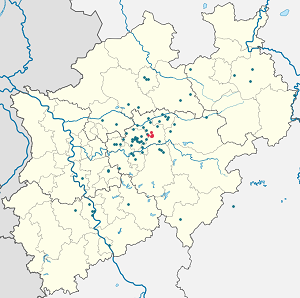 Map of Unna with markings for the individual supporters