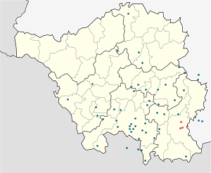 Map of Blieskastel with markings for the individual supporters