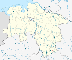 Karte von Herzberg am Harz mit Markierungen für die einzelnen Unterstützenden