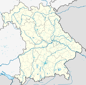 Карта на Landkreis Regensburg с маркери за всеки поддръжник