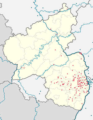 Karte von Rheinland-Pfalz mit Markierungen für die einzelnen Unterstützenden