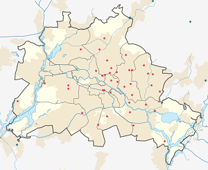 A(z) Berlin térképe címkékkel minden támogató számára