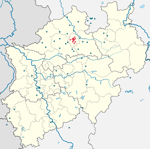Map of Münster with markings for the individual supporters