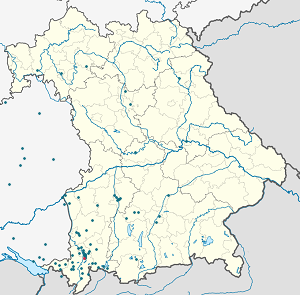 Harta zonei Waltenhofen cu markeri pentru fiecare susținător