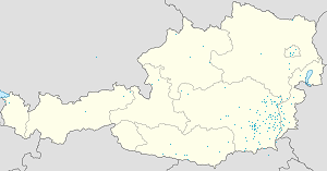Map of Styria with markings for the individual supporters