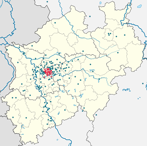 Karte von Essen mit Markierungen für die einzelnen Unterstützenden