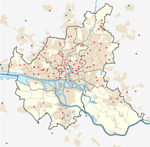 Mappa di Amburgo con ogni sostenitore 