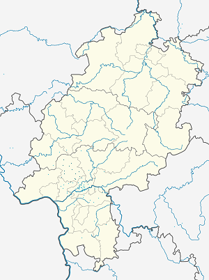 Map of Hochtaunuskreis with markings for the individual supporters