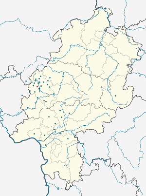 Map of Herborn with markings for the individual supporters