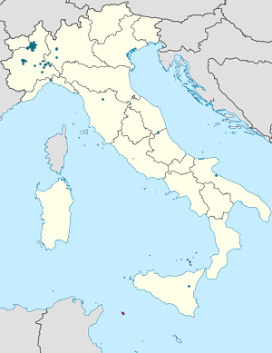 Map of Piedmont with markings for the individual supporters
